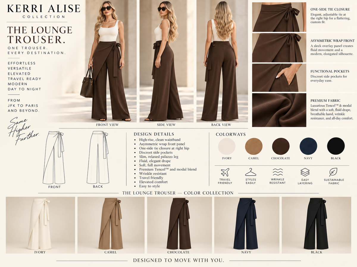 Kerri Alise Lounge Trouser — supplied product presentation